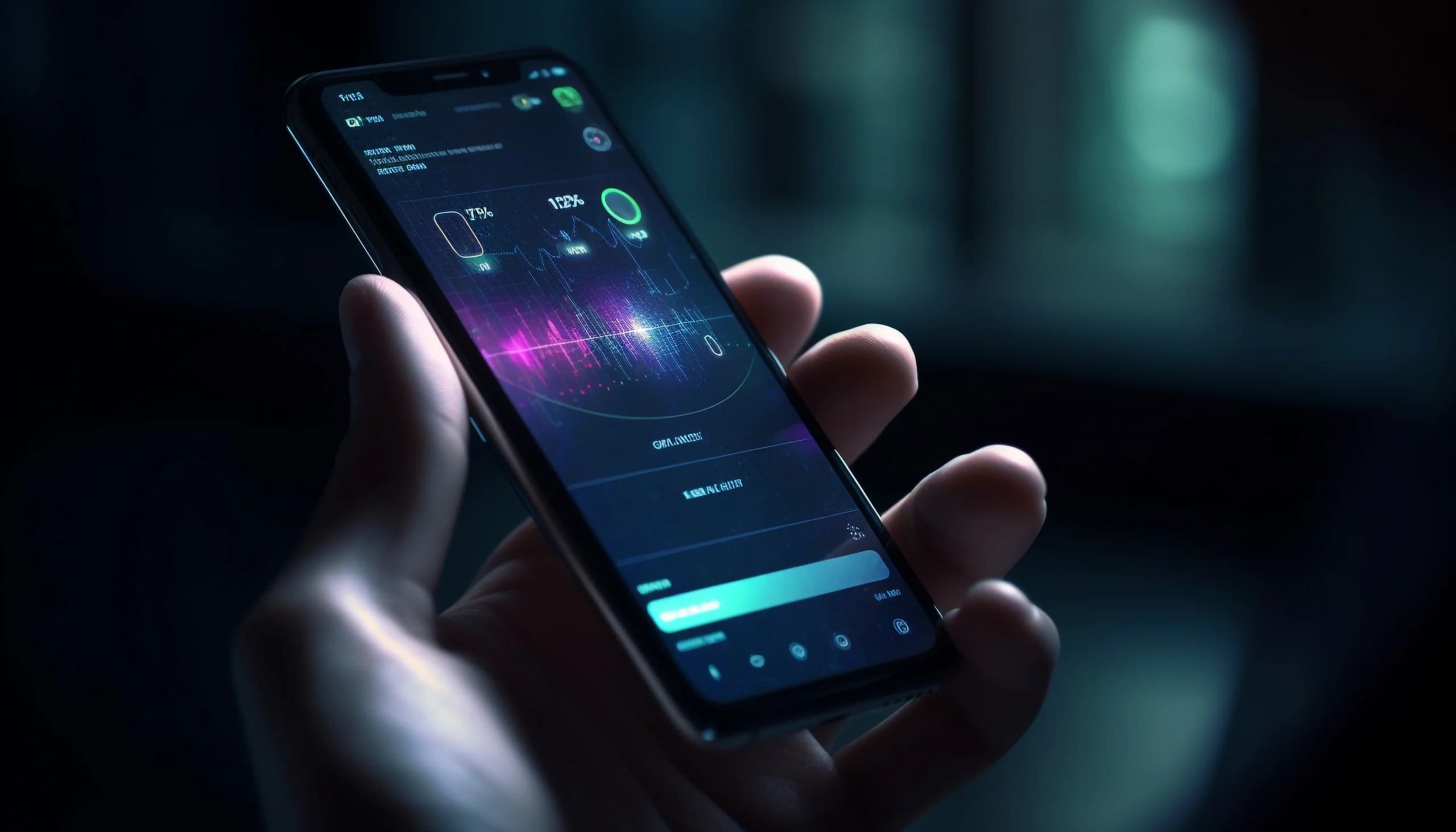 young-adult-holding-smart-phone-typing-message-generated-by-ai