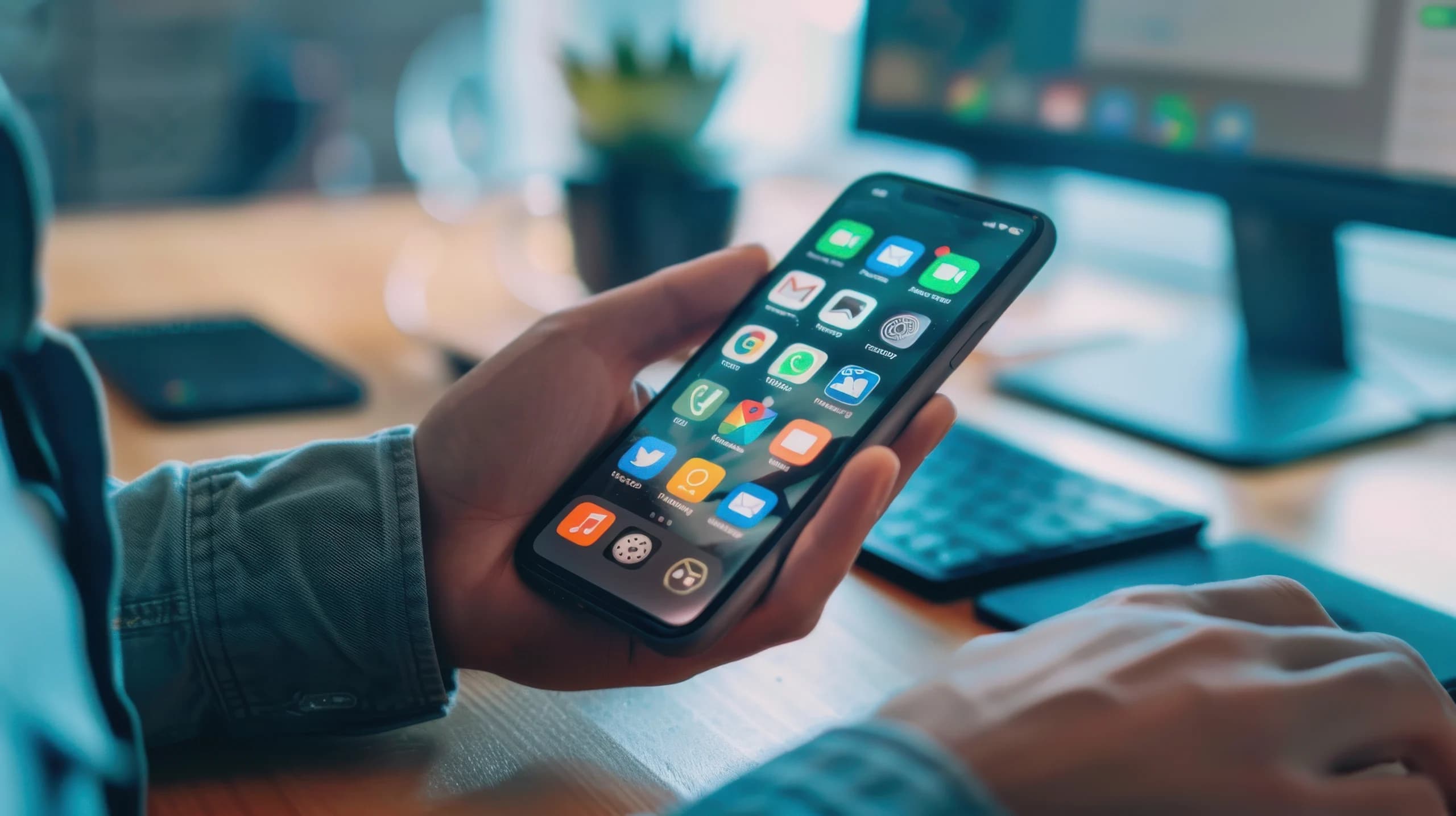 developer-showcasing-newly-developed-app-smartphone-highlighting-userfriendly-features