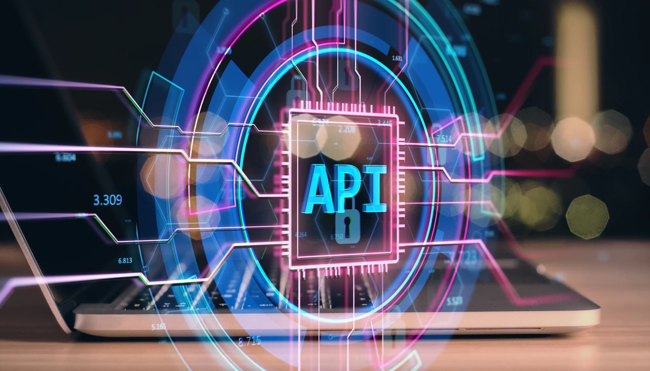 abstract-api-interface-design-overlaying-laptop-desk-night