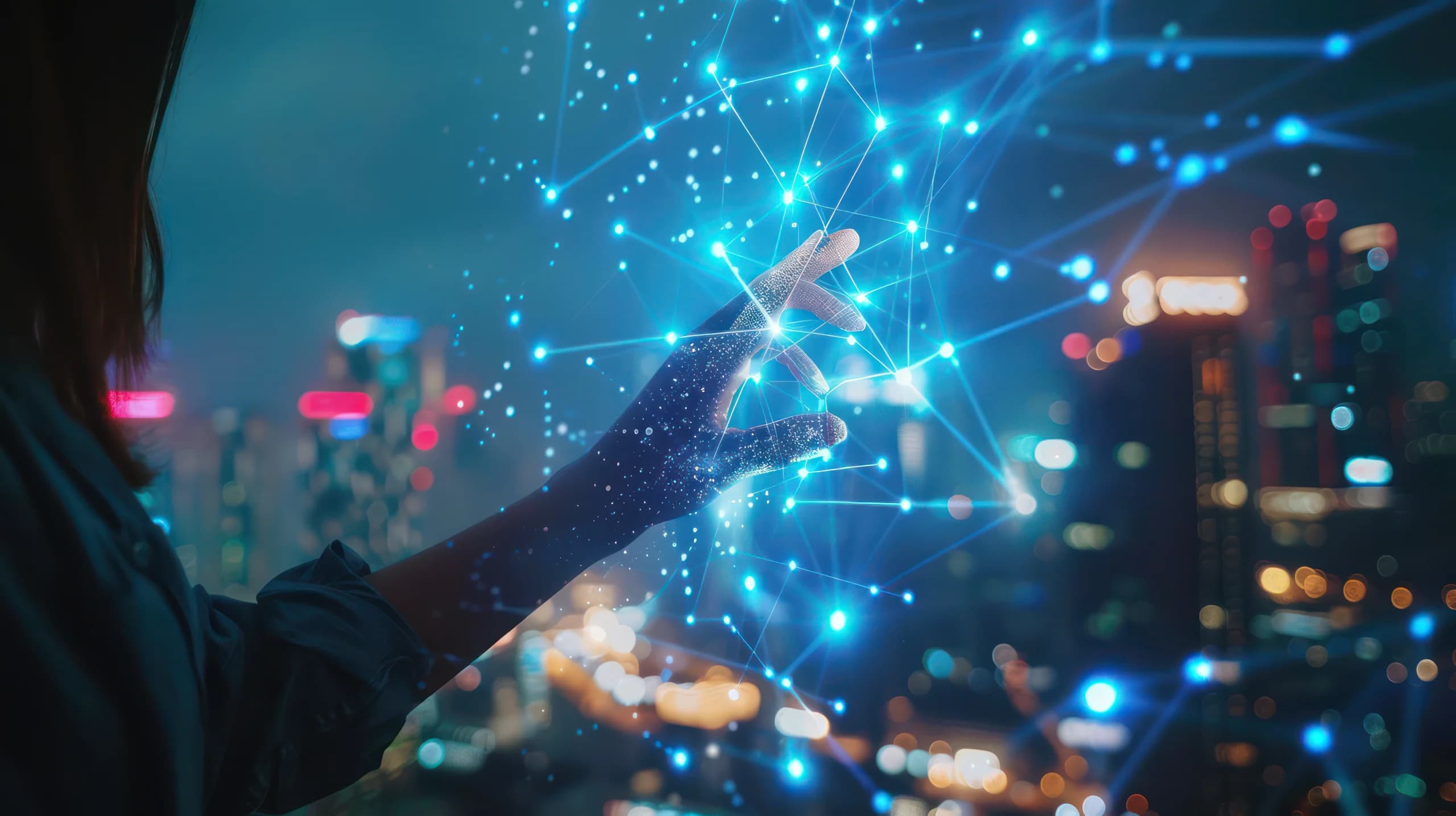 person-interacting-with-futuristic-global-network-connection-concept-innovation-technology-data-communication